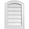 Ekena Millwork Arch Top Surface Mount PVC Gable Vent: Functional, w/ 2"W x 1-1/2"P Brickmould Frame, 14"W x 20"H GVPAR14X2002SF - alternate 1